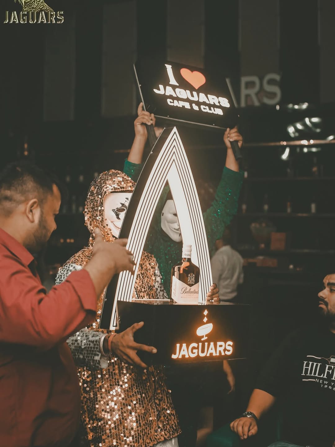 Weekend party vibes at club