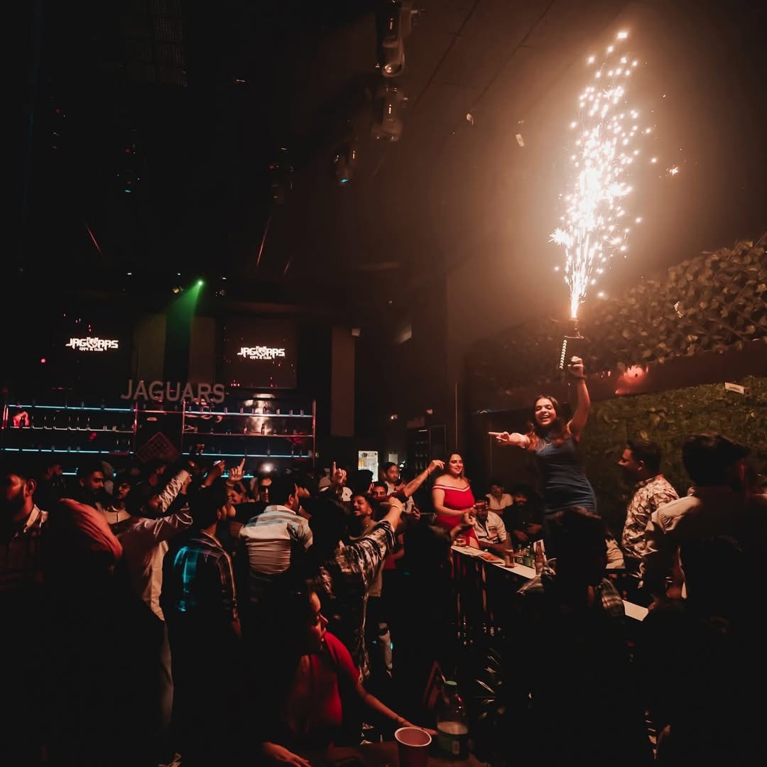Crowd enjoying unforgettable night at Jaguars Cafe & Club