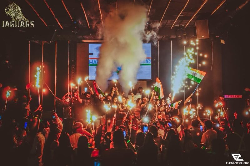 Weekend party vibes at best night club